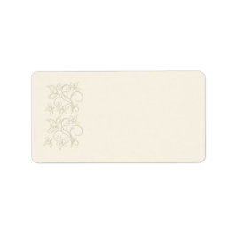 Etiqueta de Endereço Foral de Ivory
