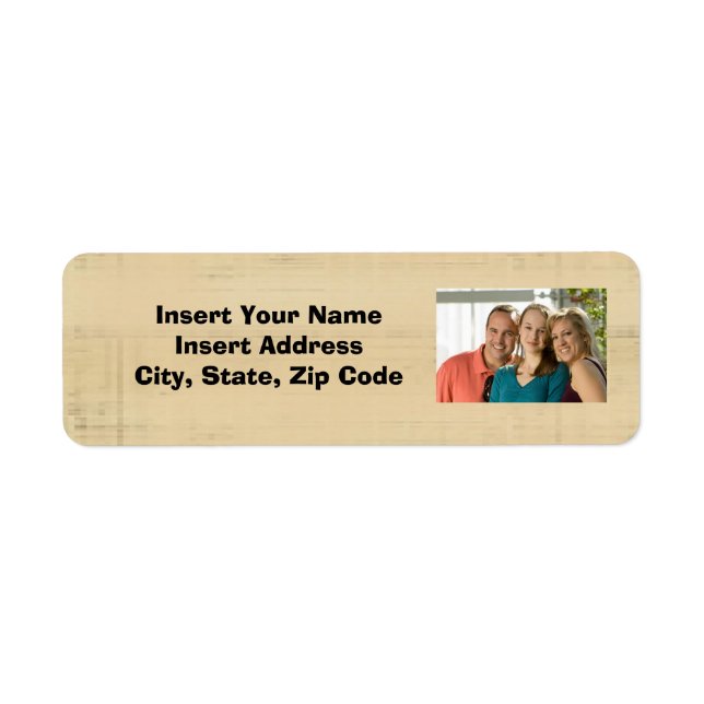 Etiqueta de Endereço Fotográfico Personalizado (Frente)