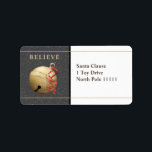 Etiqueta de Endereço Grande, JINGLE BELL Christmas<br><div class="desc">Belo rótulo de Natal com um grande JINGLE BELL.</div>