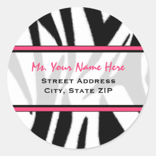 Etiqueta de endereço - impressão preto da zebra