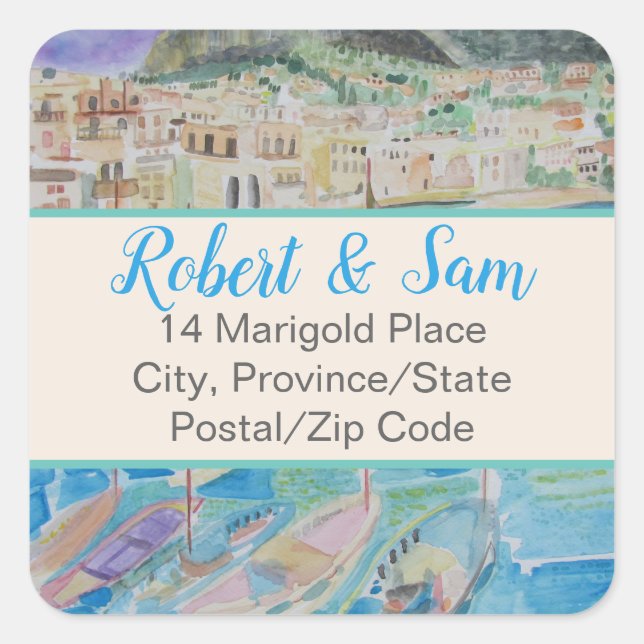 Etiqueta de Endereço Itália (20) (Frente)