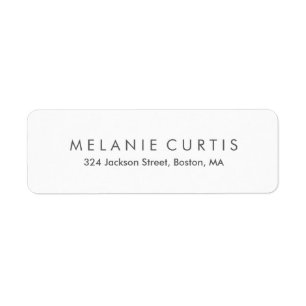 Etiqueta de Endereço Legível Simples