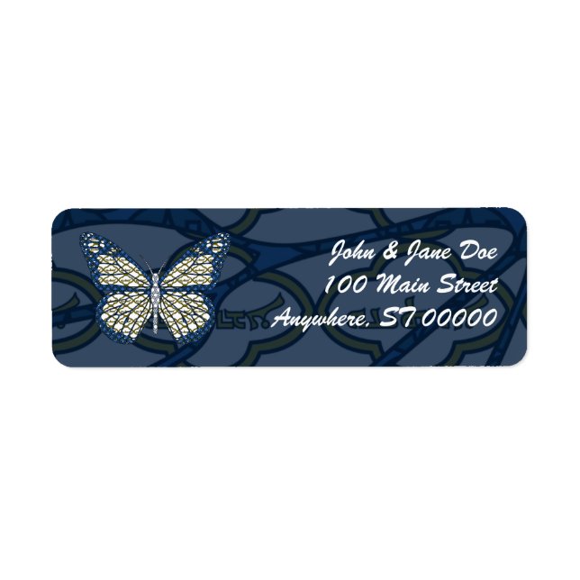 Etiqueta de Endereço Monarca Judaico (Frente)