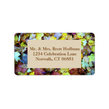 Etiqueta de Endereço para Coleção de Folhas de out