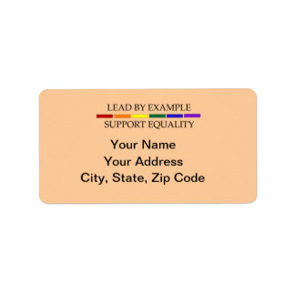 Etiqueta de Endereço para Igualdade de Suporte