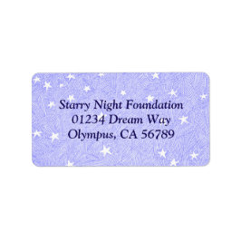 Etiqueta de Endereço Personalizada das Estrelas de