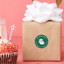 Etiqueta de Endereço Personalizada do Papai Noel N
