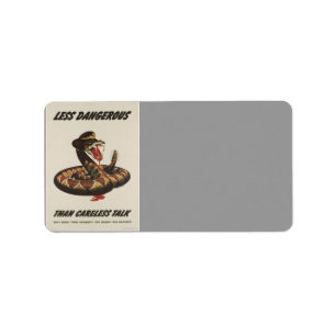 Etiqueta de Endereço Poster Patriótico WII