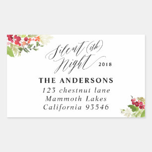 Etiqueta de endereço silenciosa do feriado do