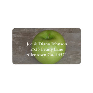 Etiqueta de endereço verde de Apple Avery