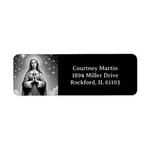 Etiqueta de Endereço Virgin Mary