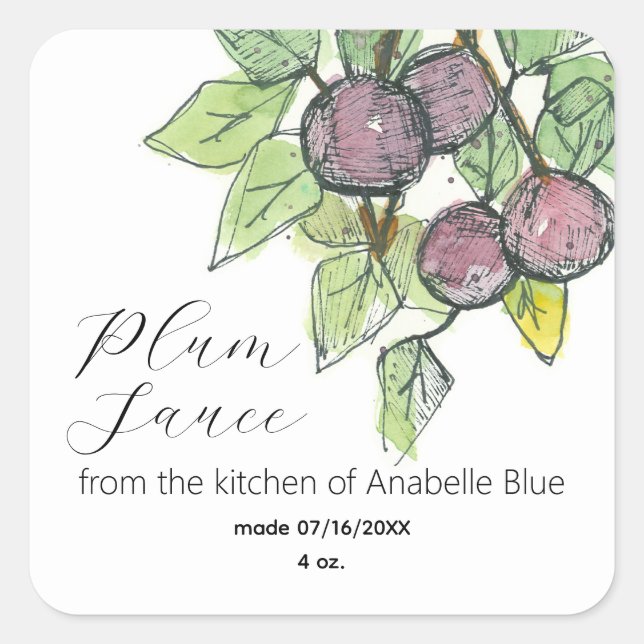 Etiqueta de enlatamento de Fruta de cozinha (Frente)