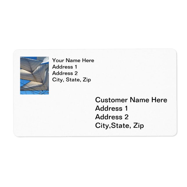 Etiqueta de Entrega à Vela (Frente)