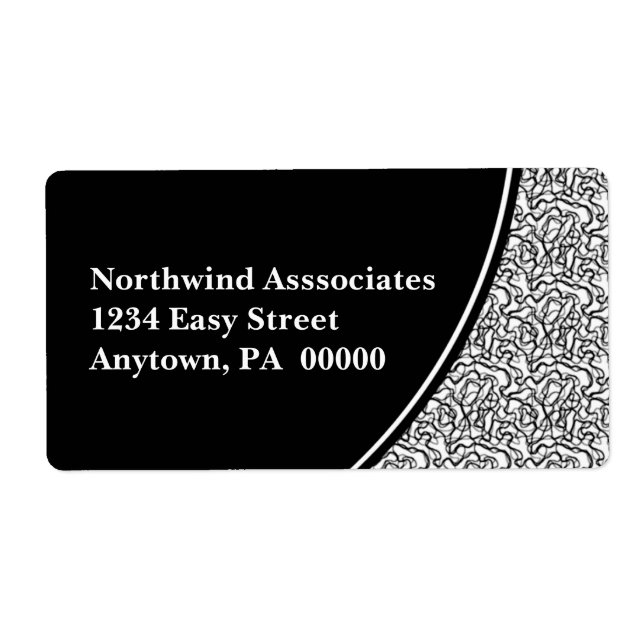 Etiqueta de Entrega abstrato Scribbles (Frente)