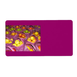 Etiqueta de Entrega de Maçãs