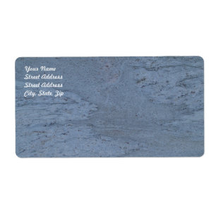 Etiqueta de Entrega de Marble Azul