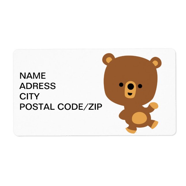 Etiqueta de Entrega do Urso de 'Boa Vista' (Frente)