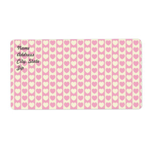 Etiqueta de Entrega em Segundo Plano do Coração 