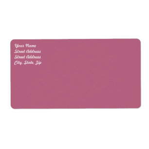 Etiqueta de Entrega Mauve