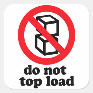 Etiqueta de Entrega Não Carregar Superior