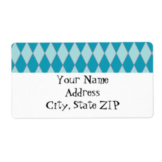 Etiqueta de Entrega Personalizada de Diamante Azul