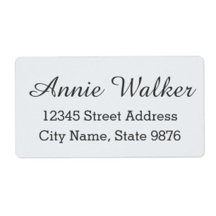 Etiqueta de Entrega Personalizada Moderna - Branca