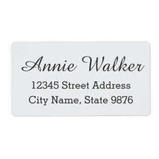 Etiqueta de Entrega Personalizada Moderna - Branco