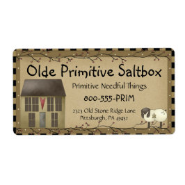 Etiqueta de Entrega Primitiva da Saltbox House