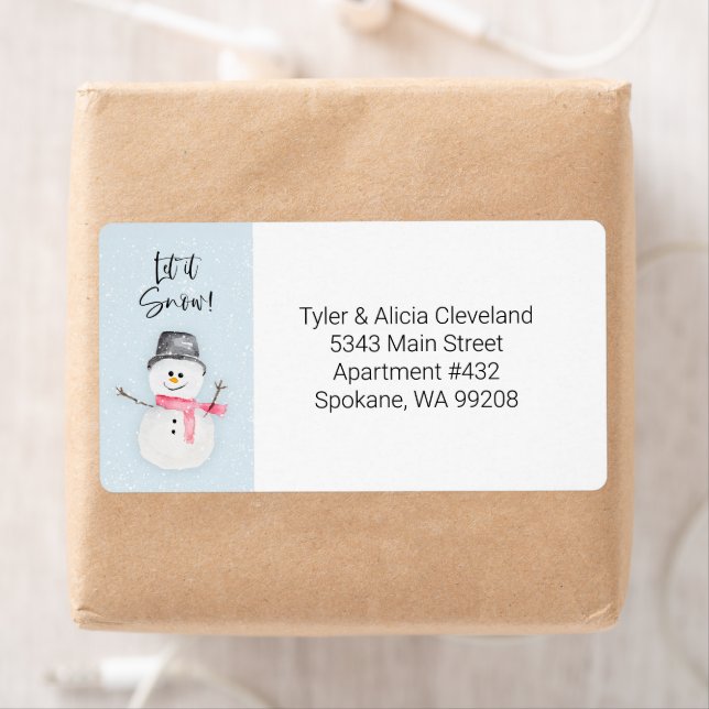 Etiqueta de Entrega Snowman (Insitu)