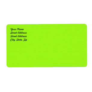 Etiqueta de Entrega Verde de Chartreuse Brilhante