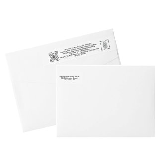 Etiqueta de Envelope Branco Anti-Furto – Devolver 