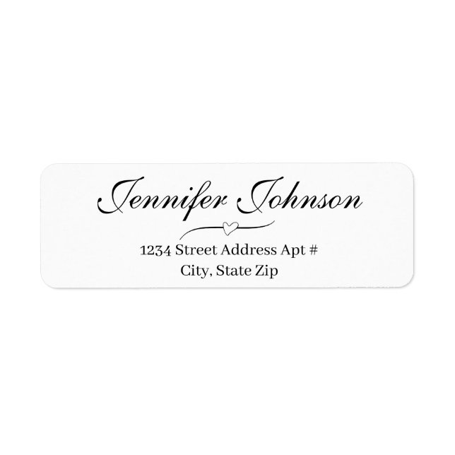 Etiqueta de Envelope de Endereço de Devolução de S (Frente)