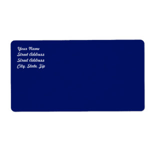 Etiqueta de Envio Azul Marinho