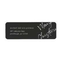 Etiqueta de Envio de Feliz Natal