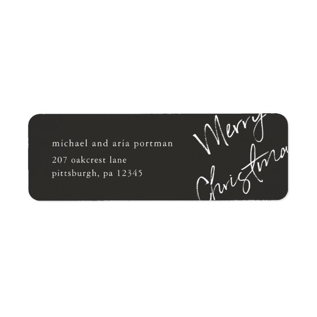 Etiqueta de Envio de Feliz Natal (Frente)