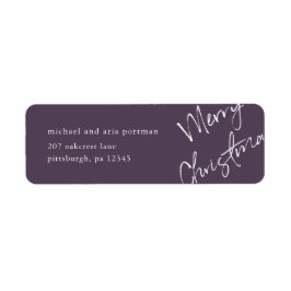 Etiqueta de Envio de Feliz Natal