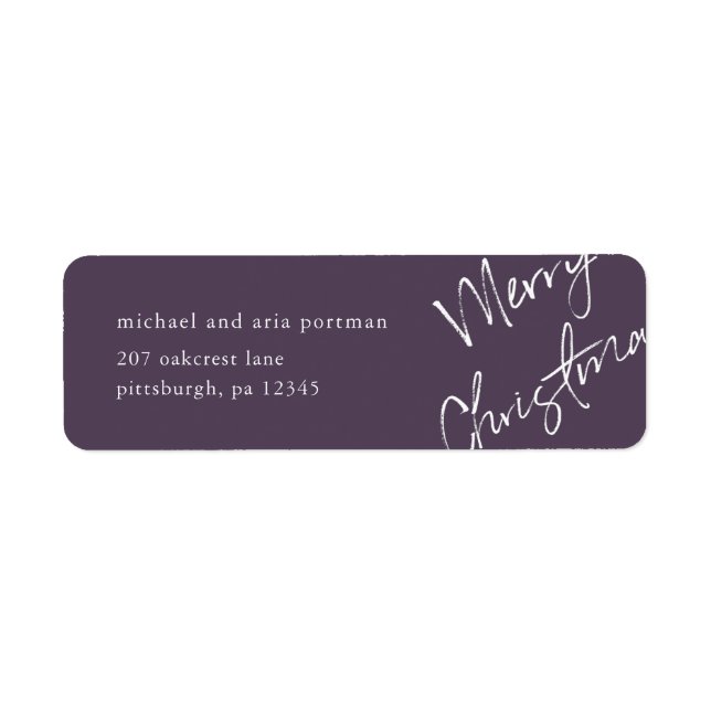 Etiqueta de Envio de Feliz Natal (Frente)