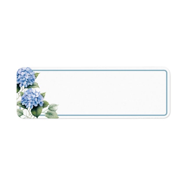 Etiqueta de Envio de Hortênsia Azul (Frente)