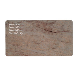 Etiqueta de Envio de Mármore Marble Rusty