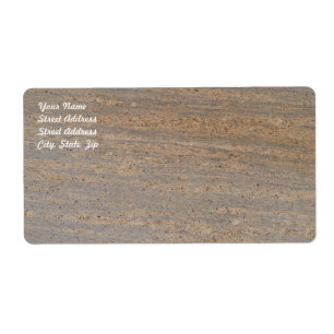 Etiqueta de Envio de Mármore Marble Rusty