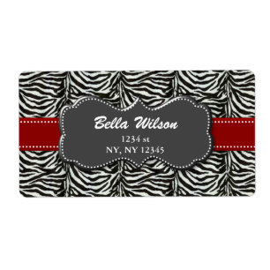 etiqueta de envio do endereço de tendência