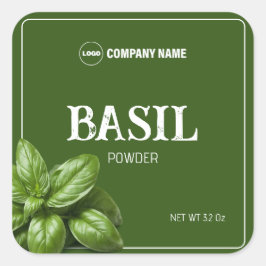 Etiqueta de Especialidade Personalizada de Basil