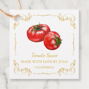 Etiqueta de Espera da Praça Molho de Tomato Homema