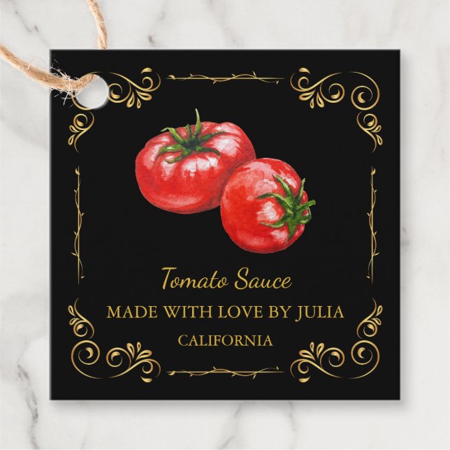 Etiqueta de Espera da Praça Molho de Tomato Homema (Frente)