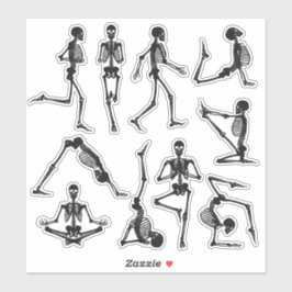 Etiqueta de esqueletos de rascunho