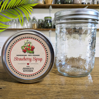 Etiqueta de Estilo de Papel Jar Kraft com Alatação