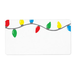 Etiqueta De "etiqueta das luzes Natal"