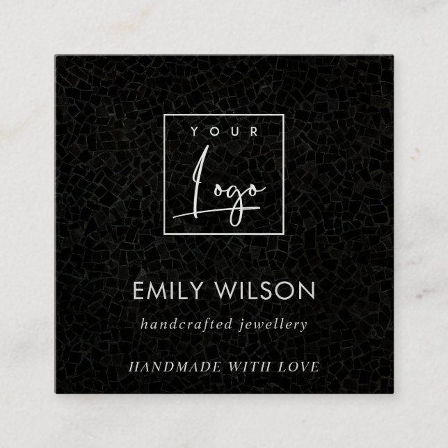 Etiqueta de Exibição Estática de Textura Mosaica N (Frente)