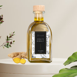 Etiqueta de Extração de Ginger Homemade do Sketch 