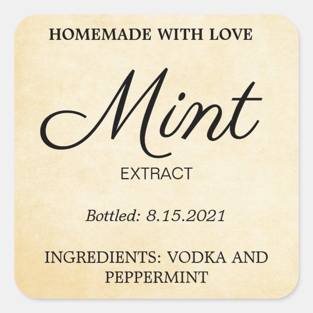 Etiqueta de Extração Personalizável VN05 (Frente)